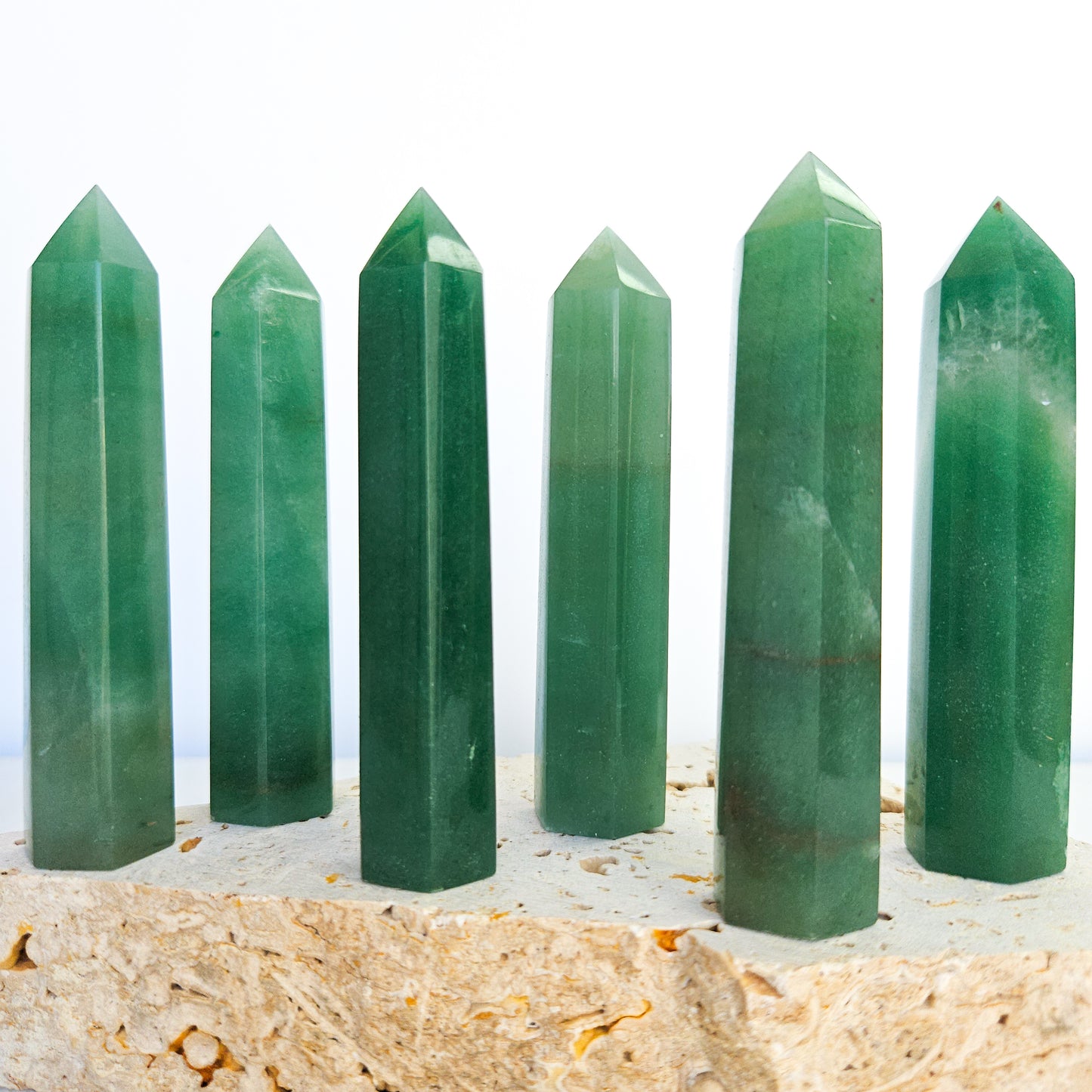 Green Aventurine Crystal Towers