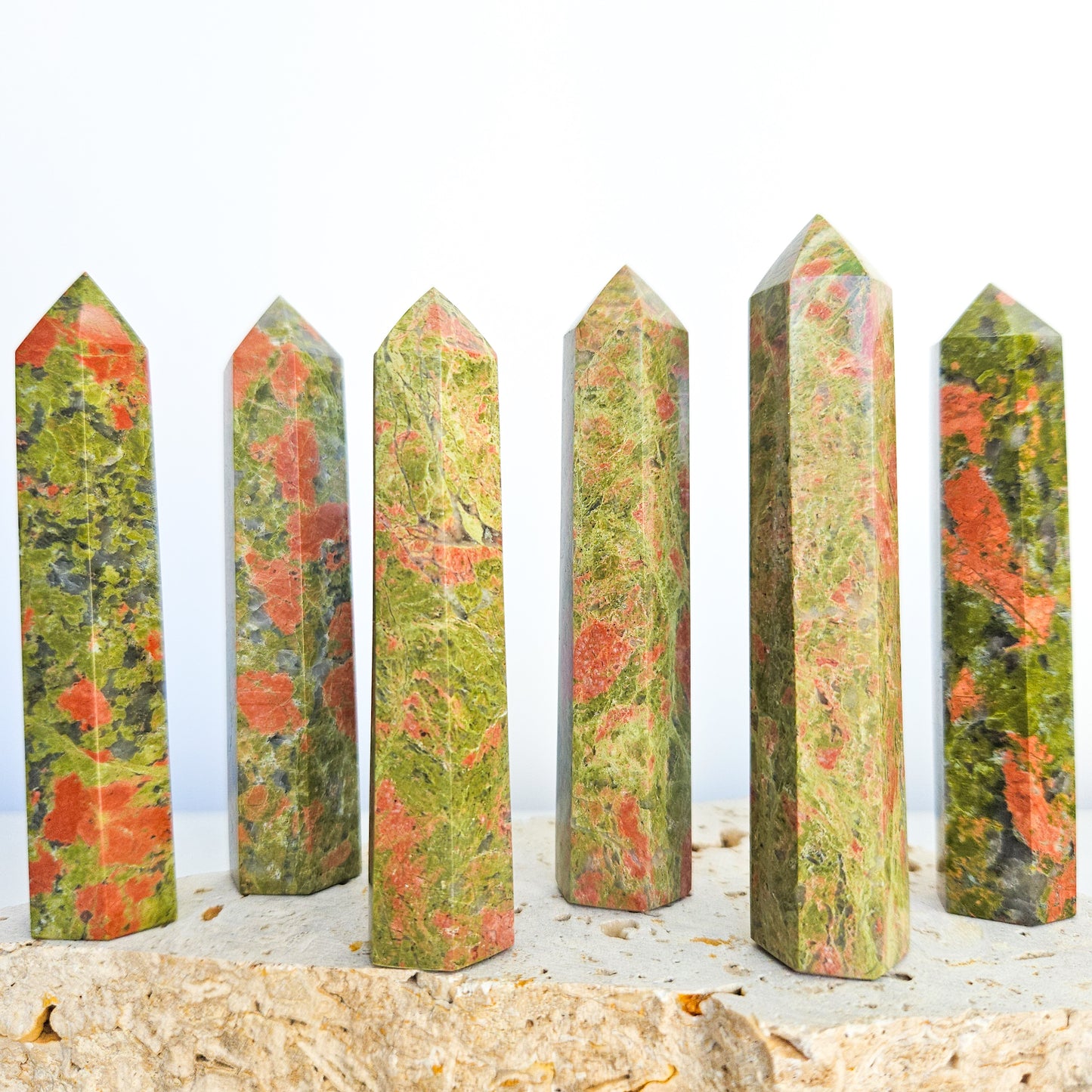 Unakite Crystal Towers