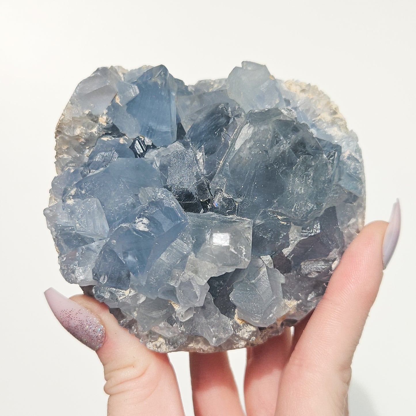 Natural Celestite Crystal Clusters