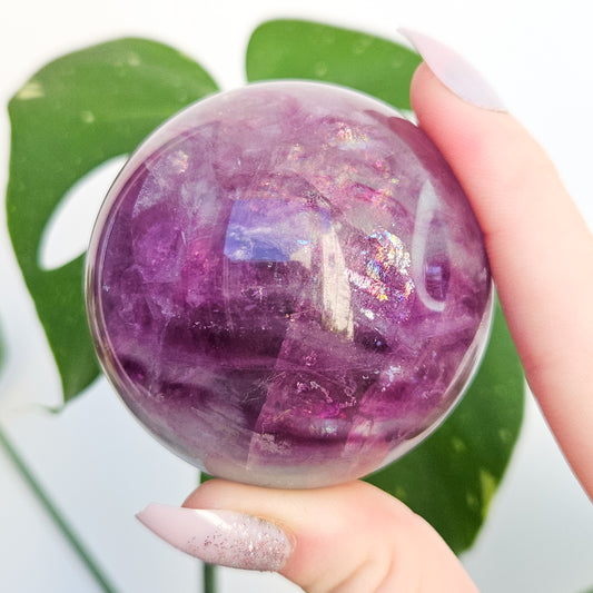 Rainbow Fluorite Sphere