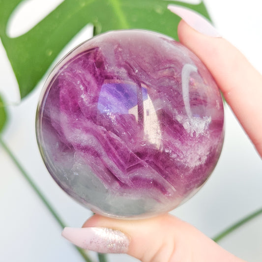 Rainbow Fluorite Sphere