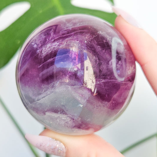 Rainbow Fluorite Sphere