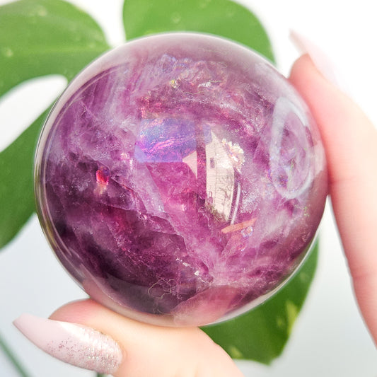 Rainbow Fluorite Sphere