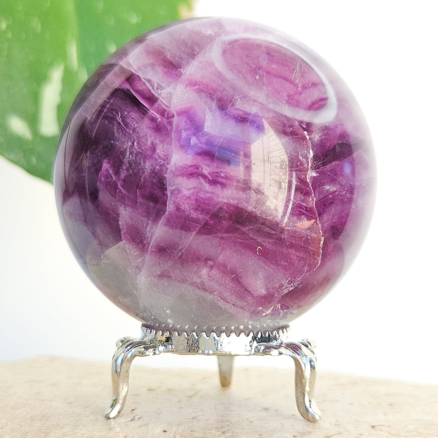 Rainbow Fluorite Sphere
