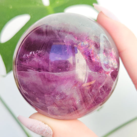 Rainbow Fluorite Sphere
