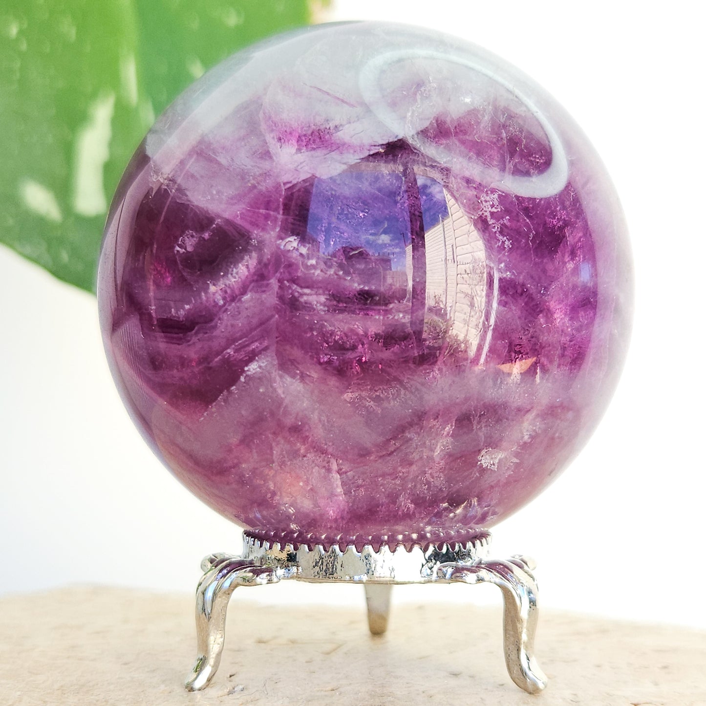 Rainbow Fluorite Sphere