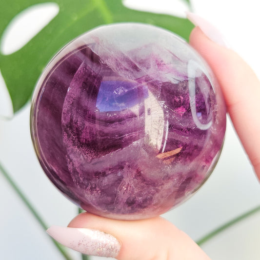 Rainbow Fluorite Sphere