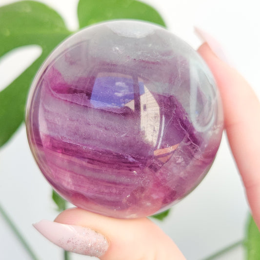 Rainbow Fluorite Sphere