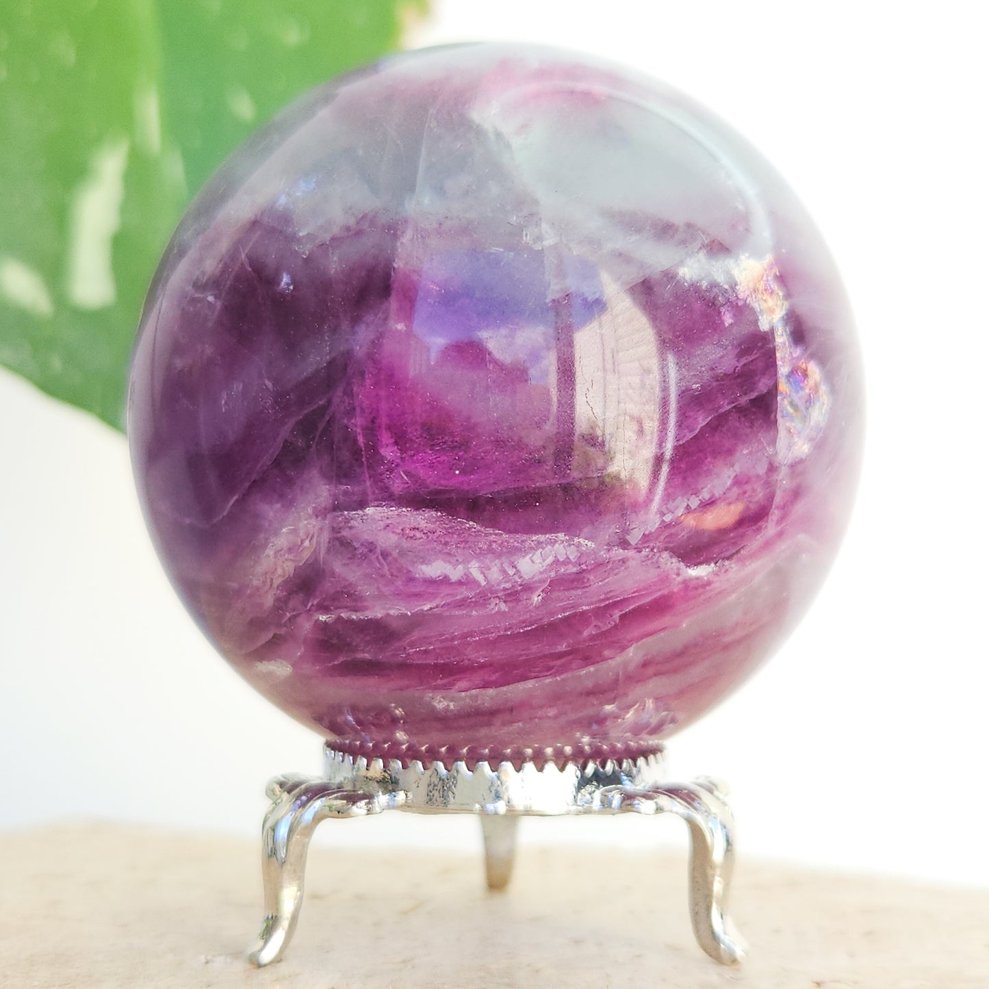 Rainbow Fluorite Sphere
