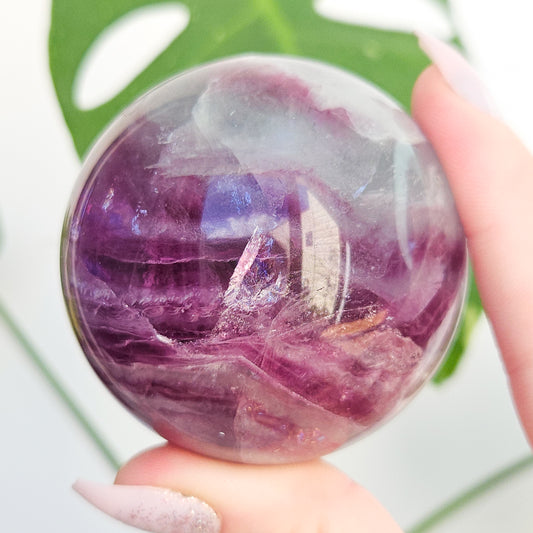 Rainbow Fluorite Sphere