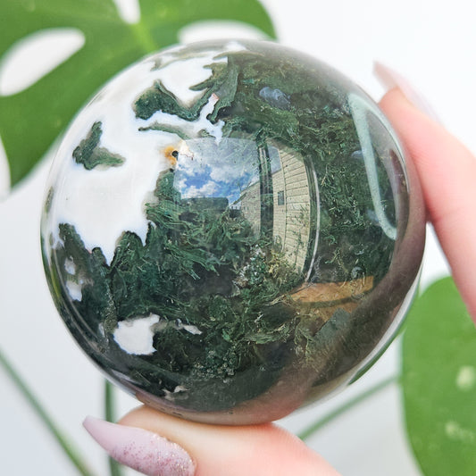 Moss Agate Sphere