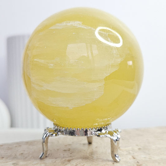Lemon Calcite Sphere