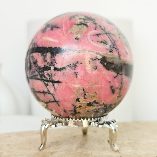 Rhodonite Sphere