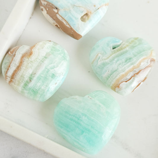 Caribbean Calcite Hearts