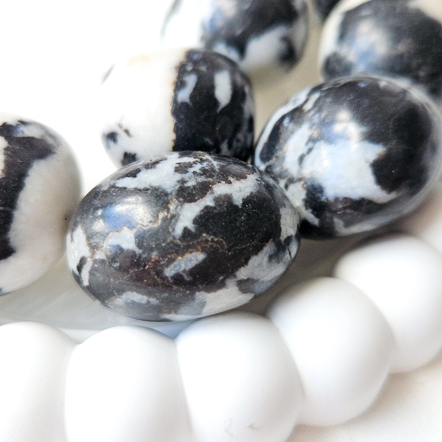 Zebra Jasper Tumbled Stones Close Up