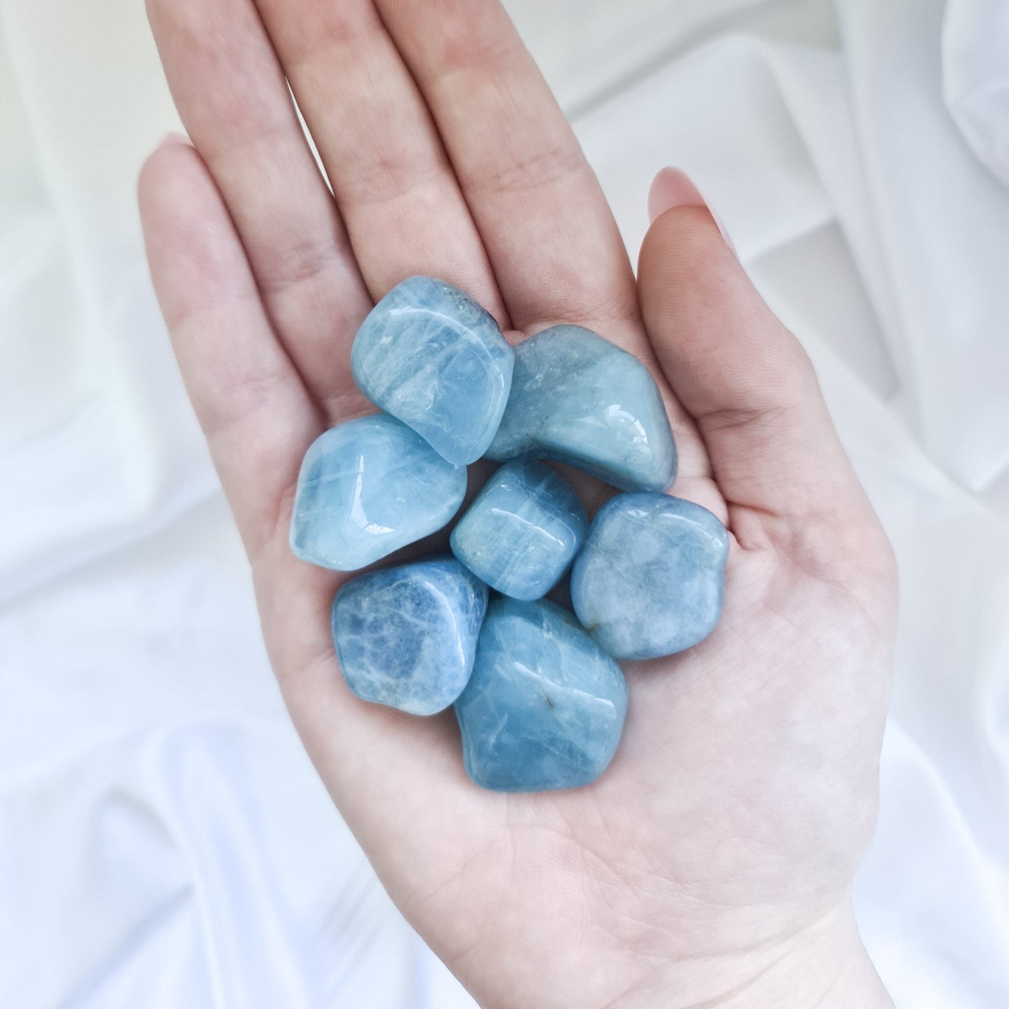Aquamarine Tumbled Stones