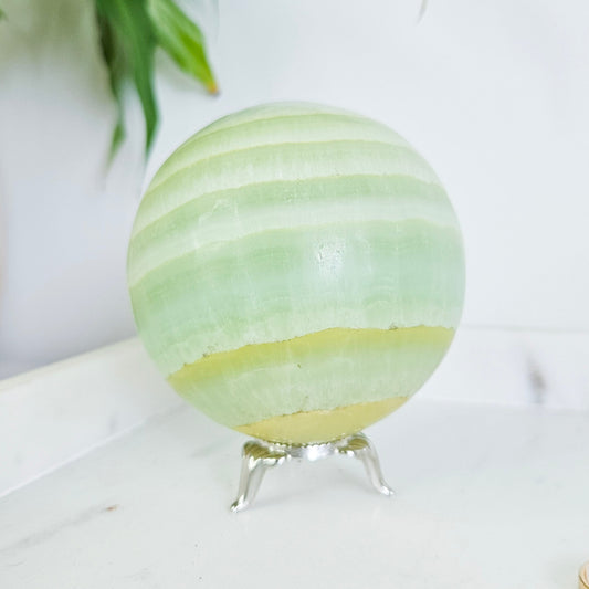 Pistachio Calcite Sphere