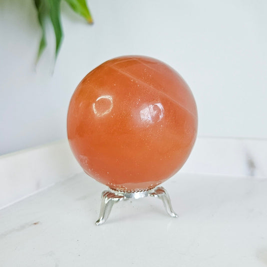 Honey Calcite Sphere