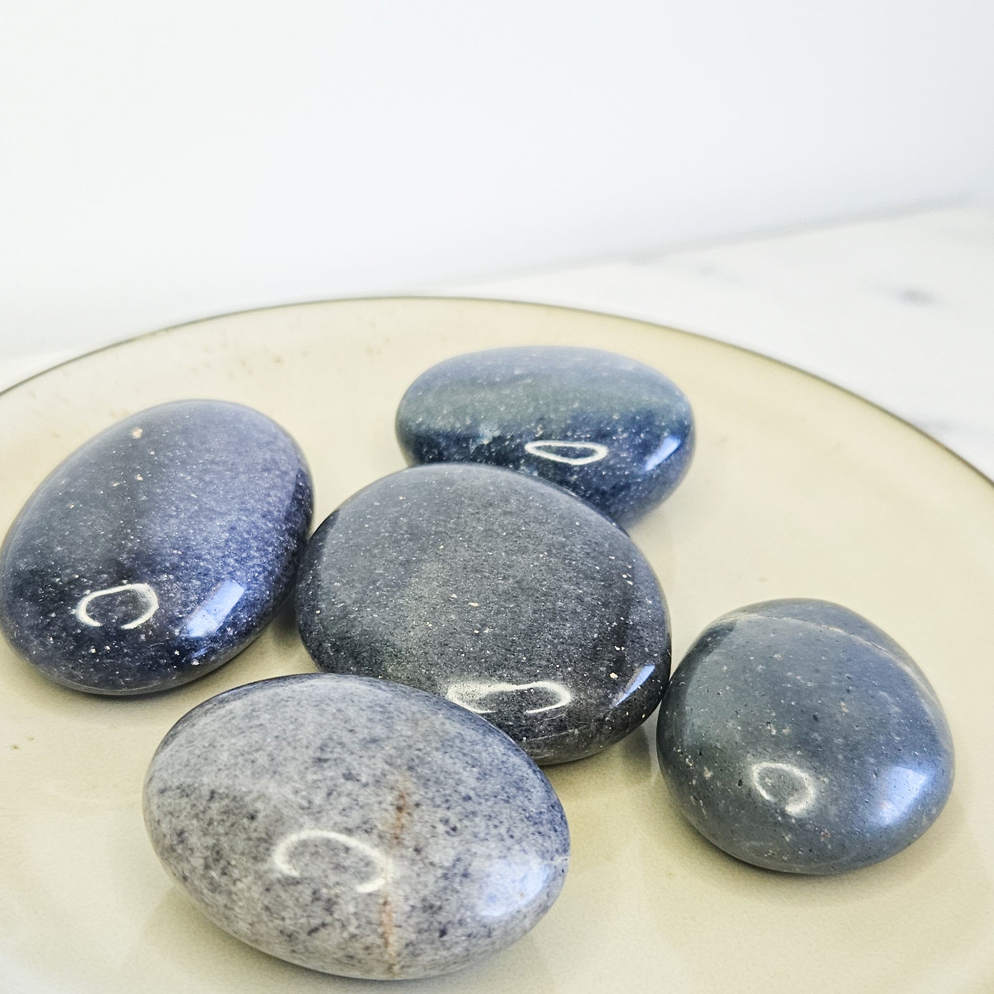 Lazulite Palm Stones