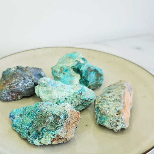 Natural Raw Shattuckite Rough Crystals