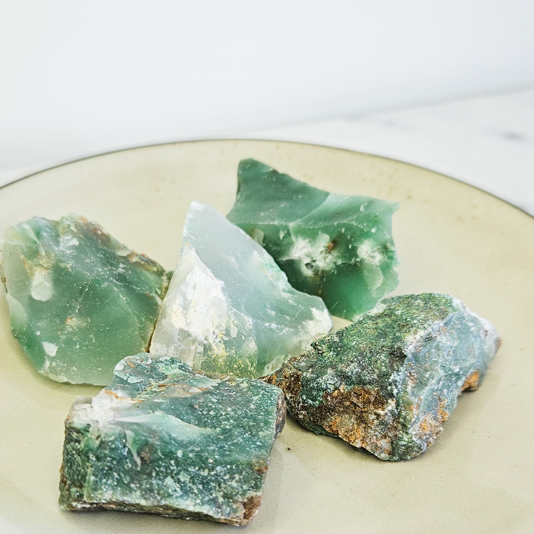 Natural Raw Jade Roughs | Celestial Crystals