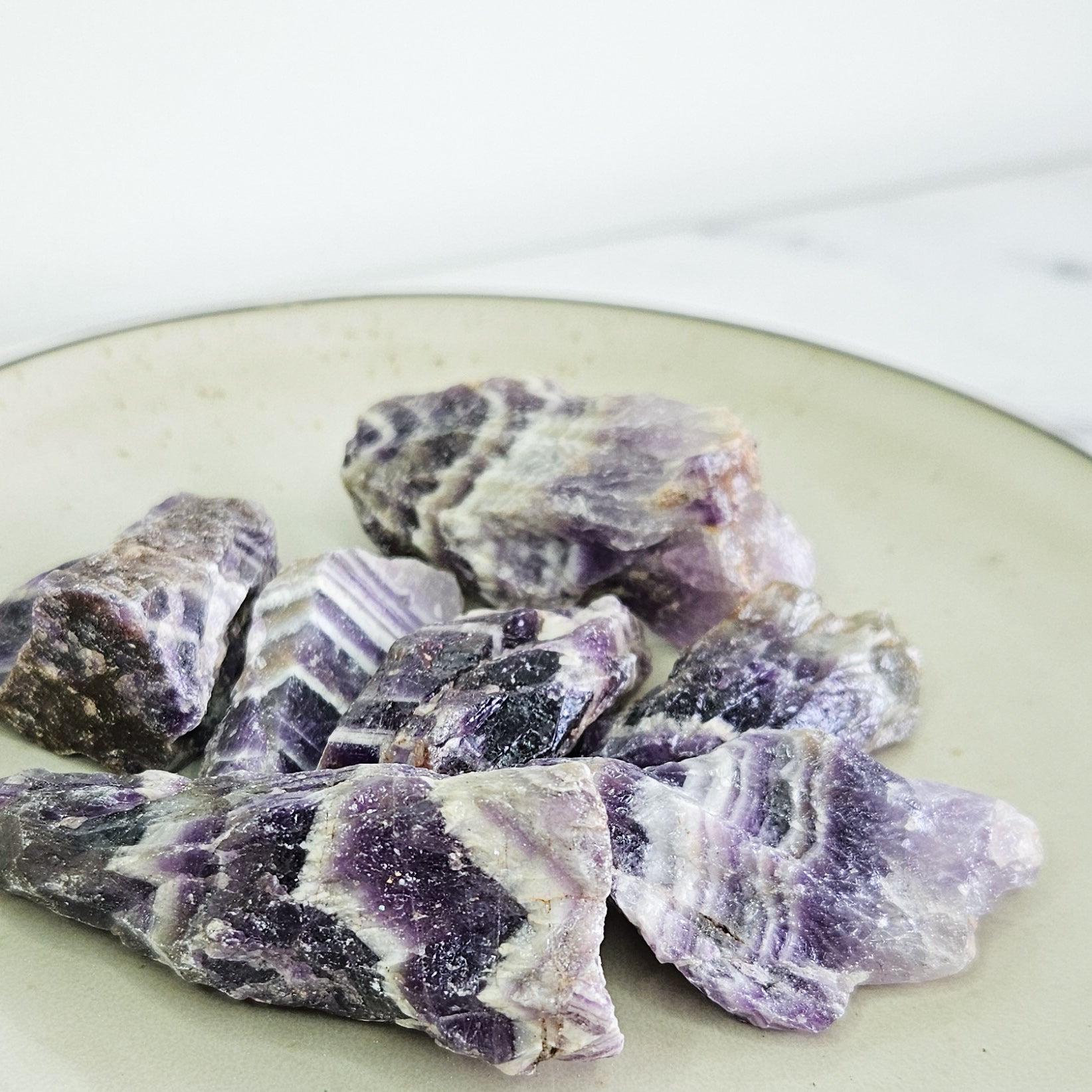 Natural Raw Chevron Amethyst Roughs