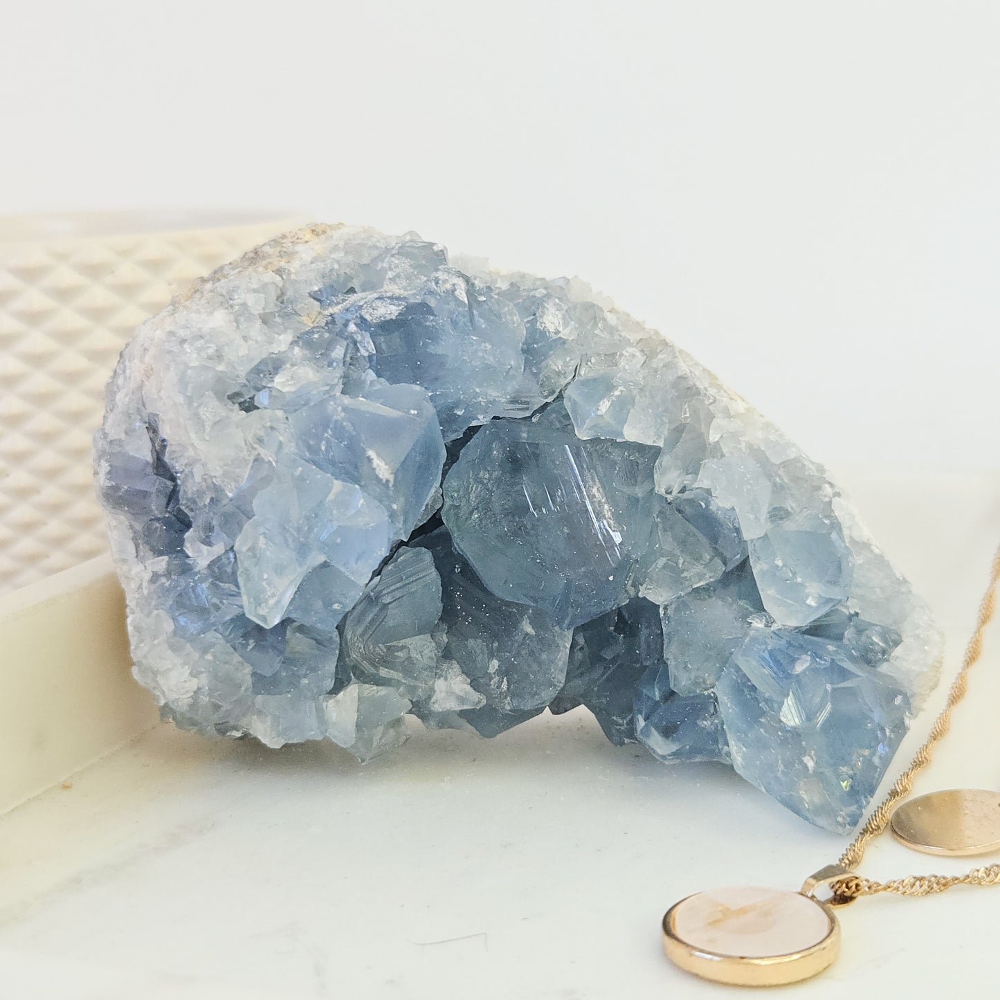 Natural Celestite Crystal Clusters