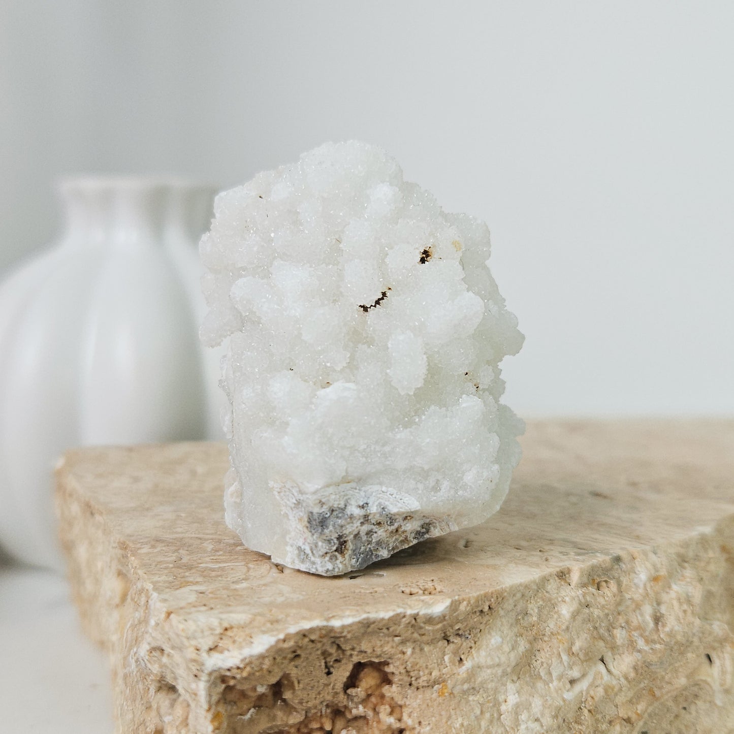 White Chalcedony Cluster