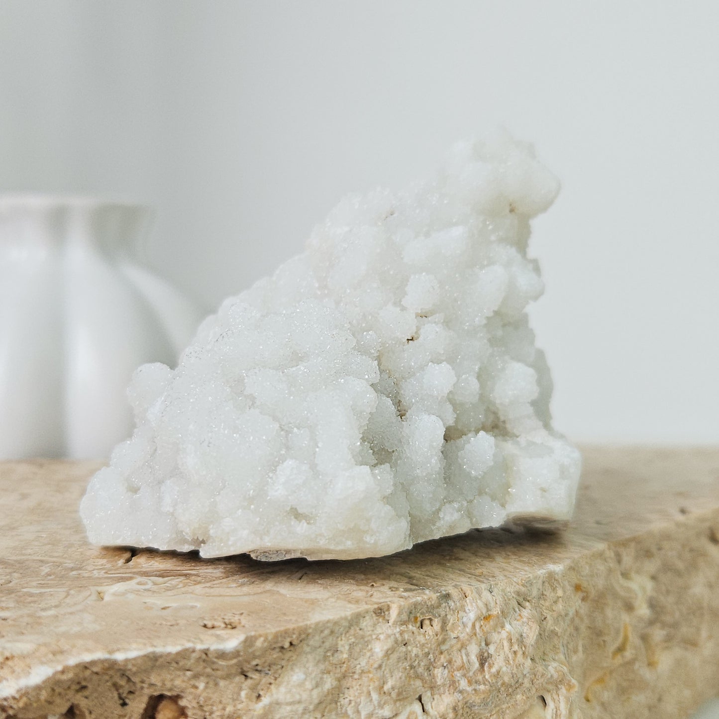 White Chalcedony Cluster