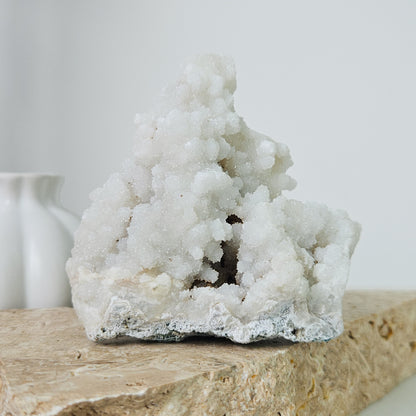 White Chalcedony Cluster