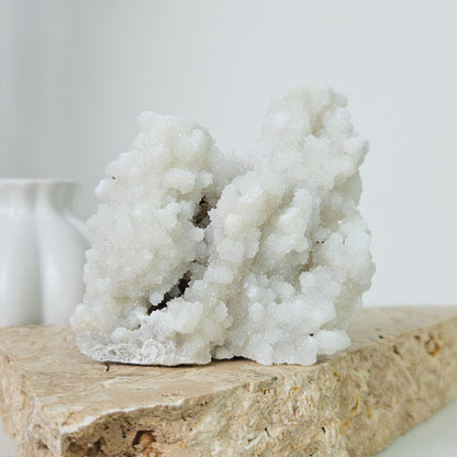 White Chalcedony Cluster