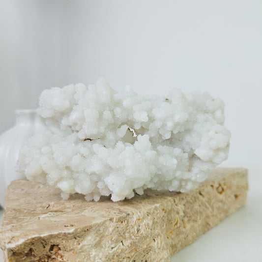 White Chalcedony Cluster