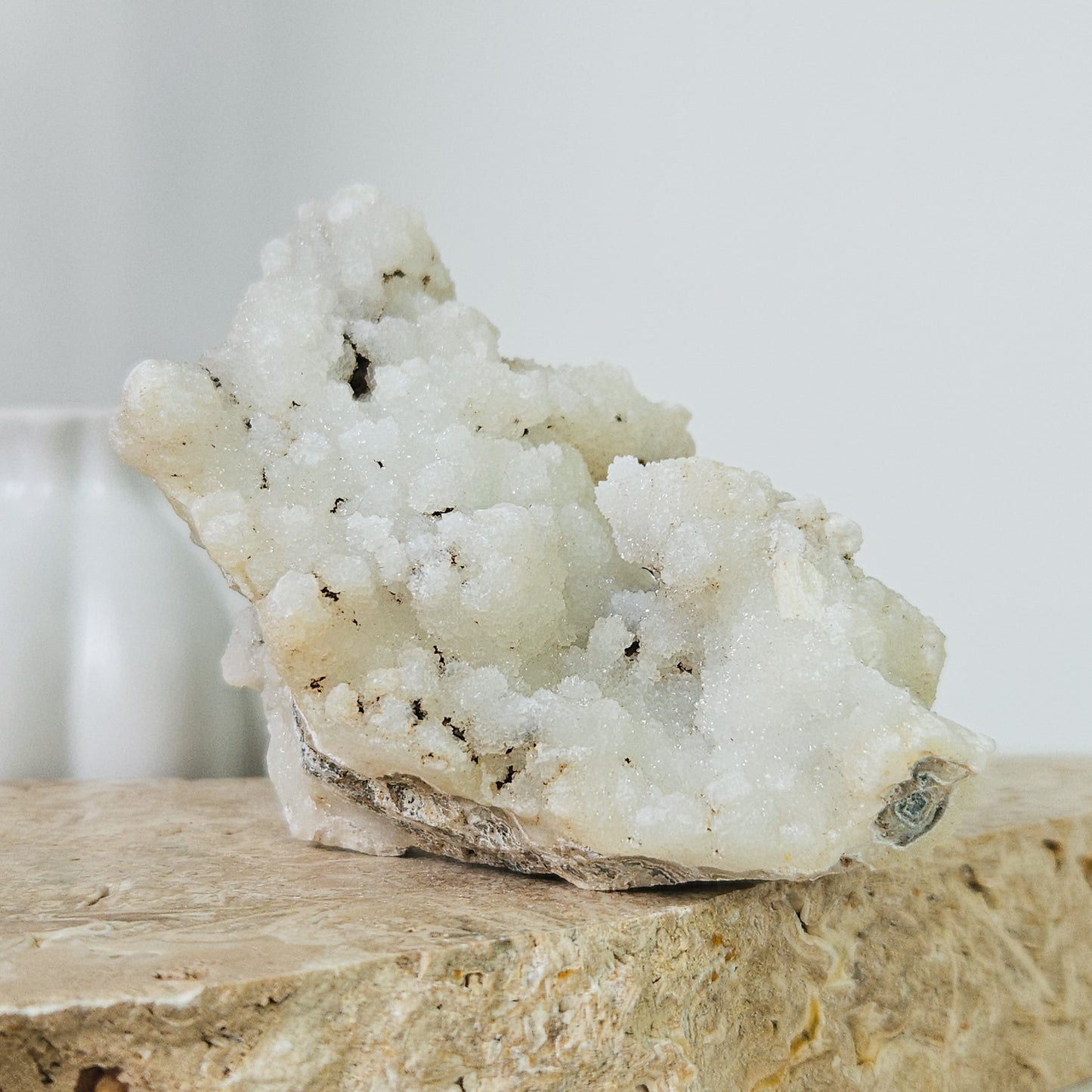 White Chalcedony Cluster