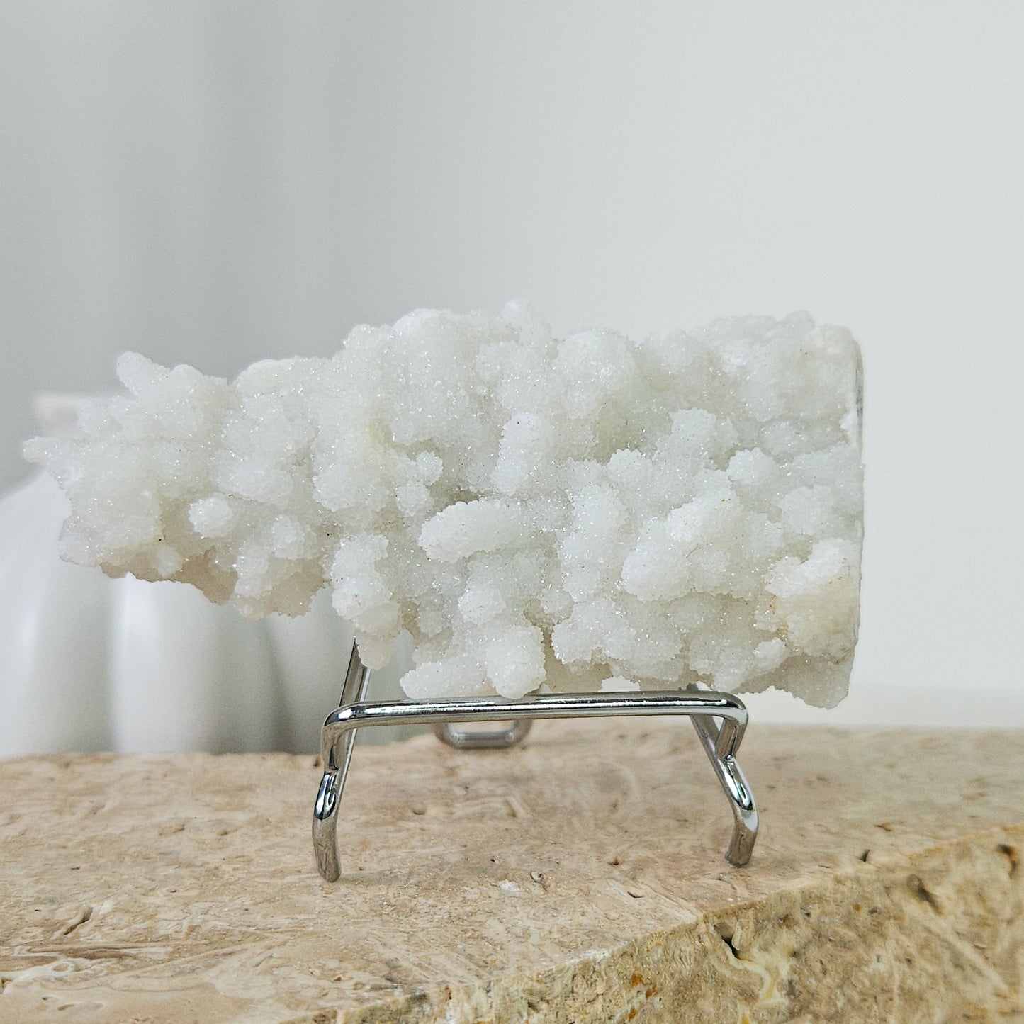 White Chalcedony Cluster