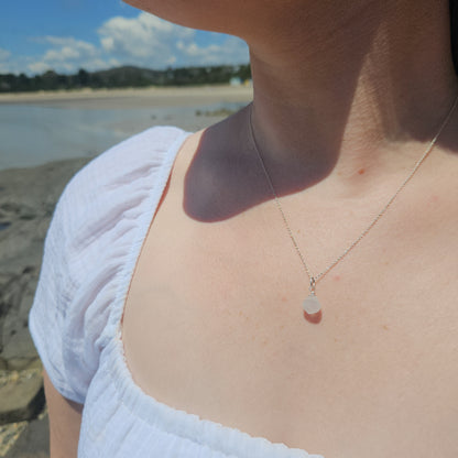 Rainbow Moonstone Dewdrop Necklace