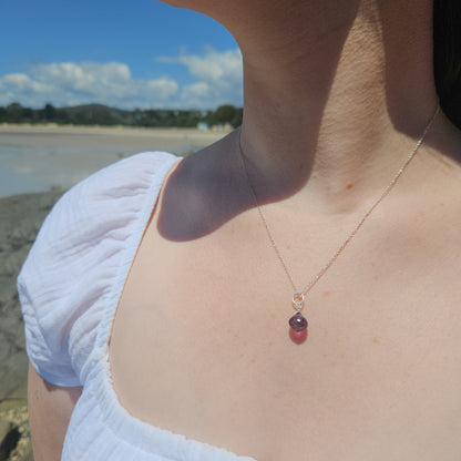 Fluorite Dewdrop Crystal Necklace