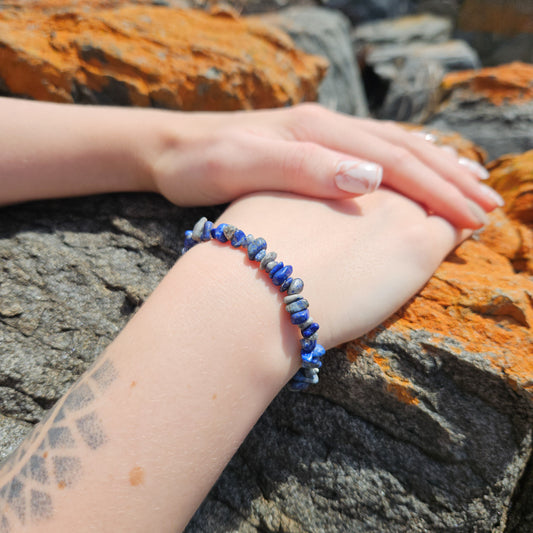 Lapis Lazuli Chip Bracelet