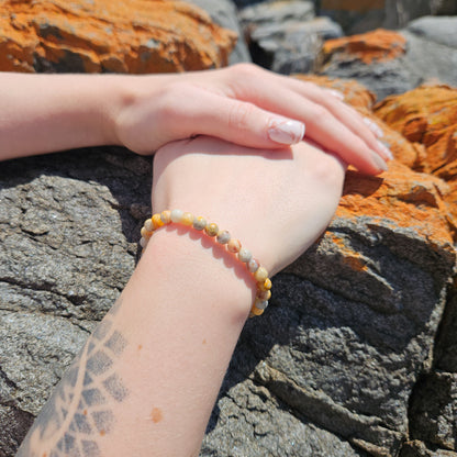 Crazy Lace Agate Beaded Bracelet