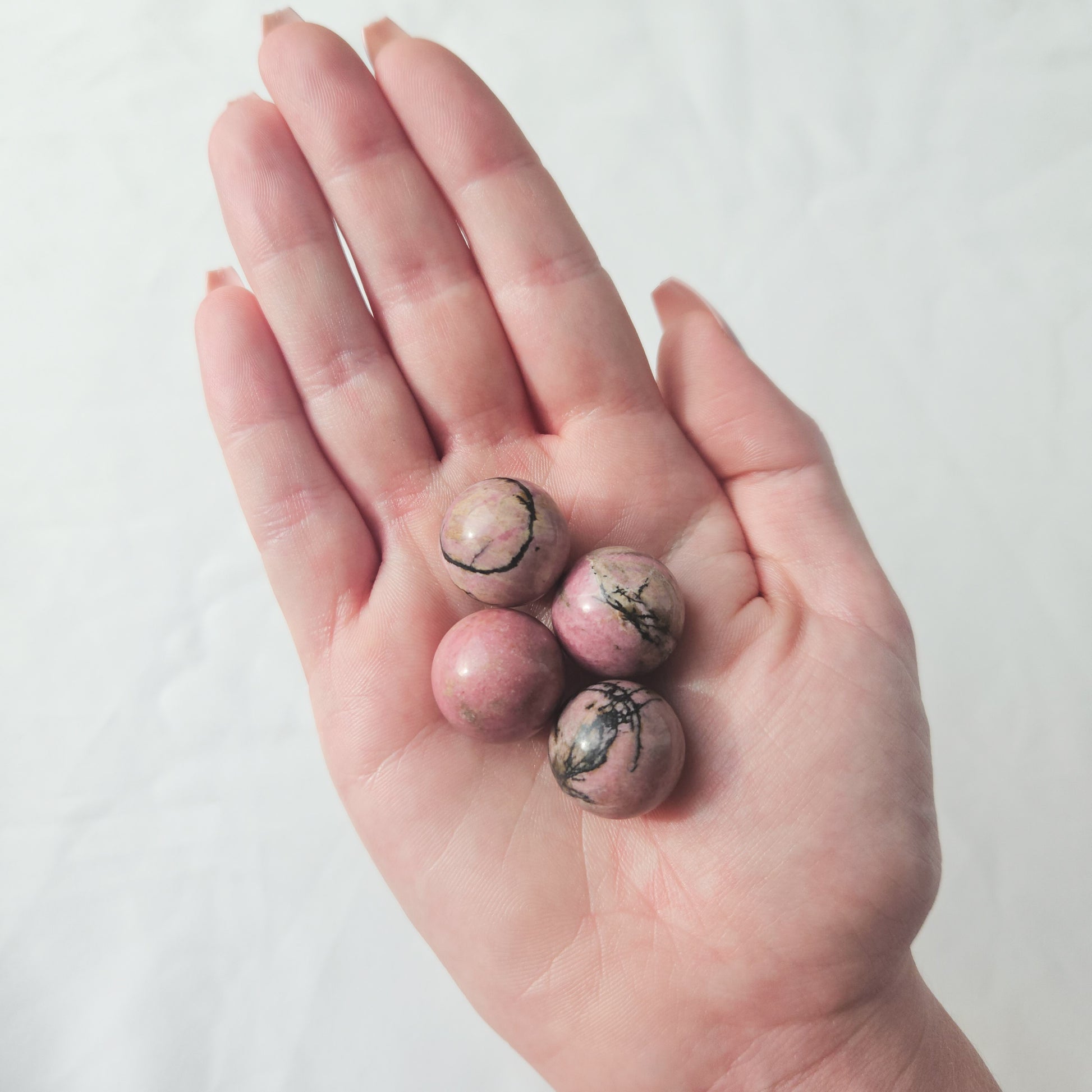 Mini Rhodonite Crystal Sphere