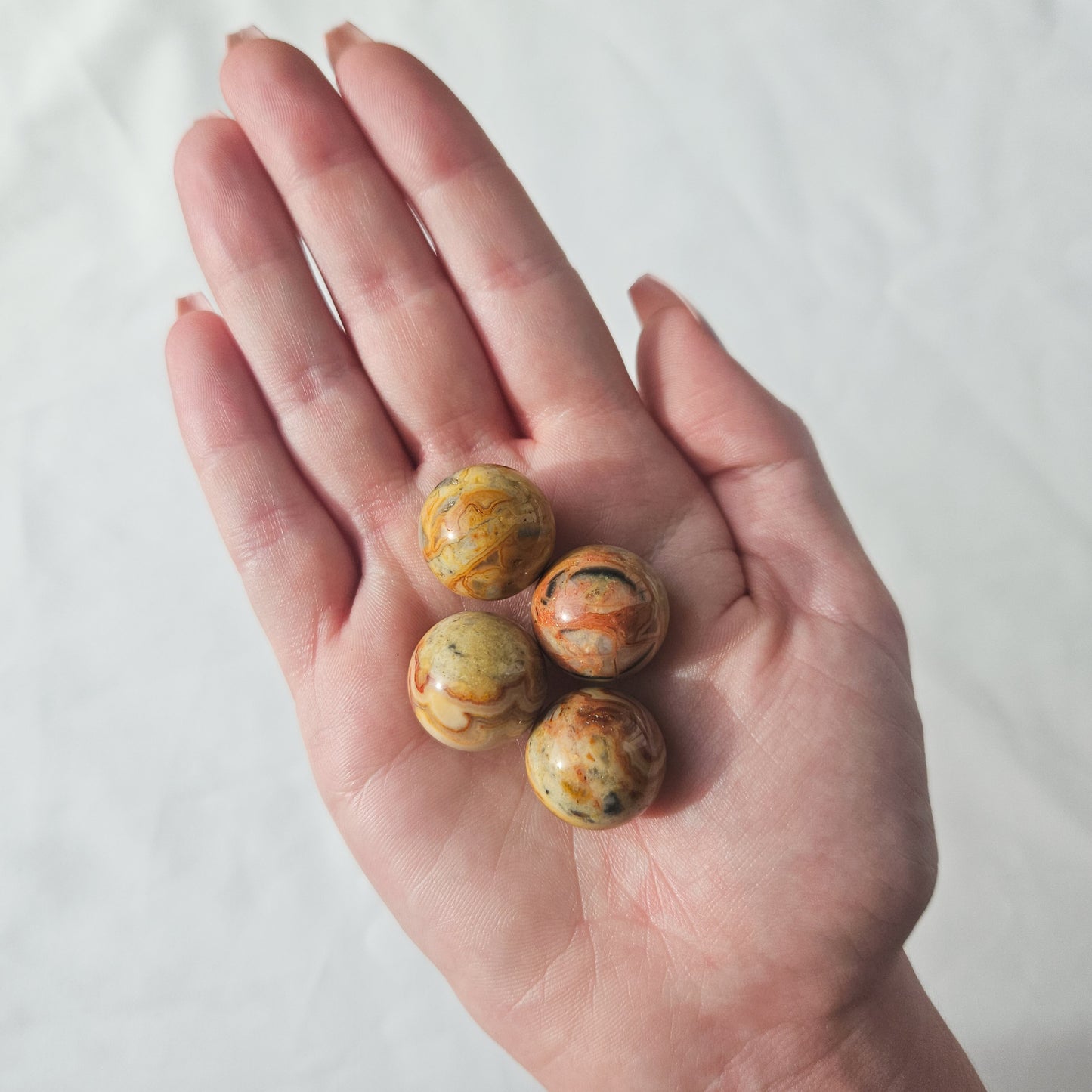 Mini Crazy Lace Agate Crystal Sphere