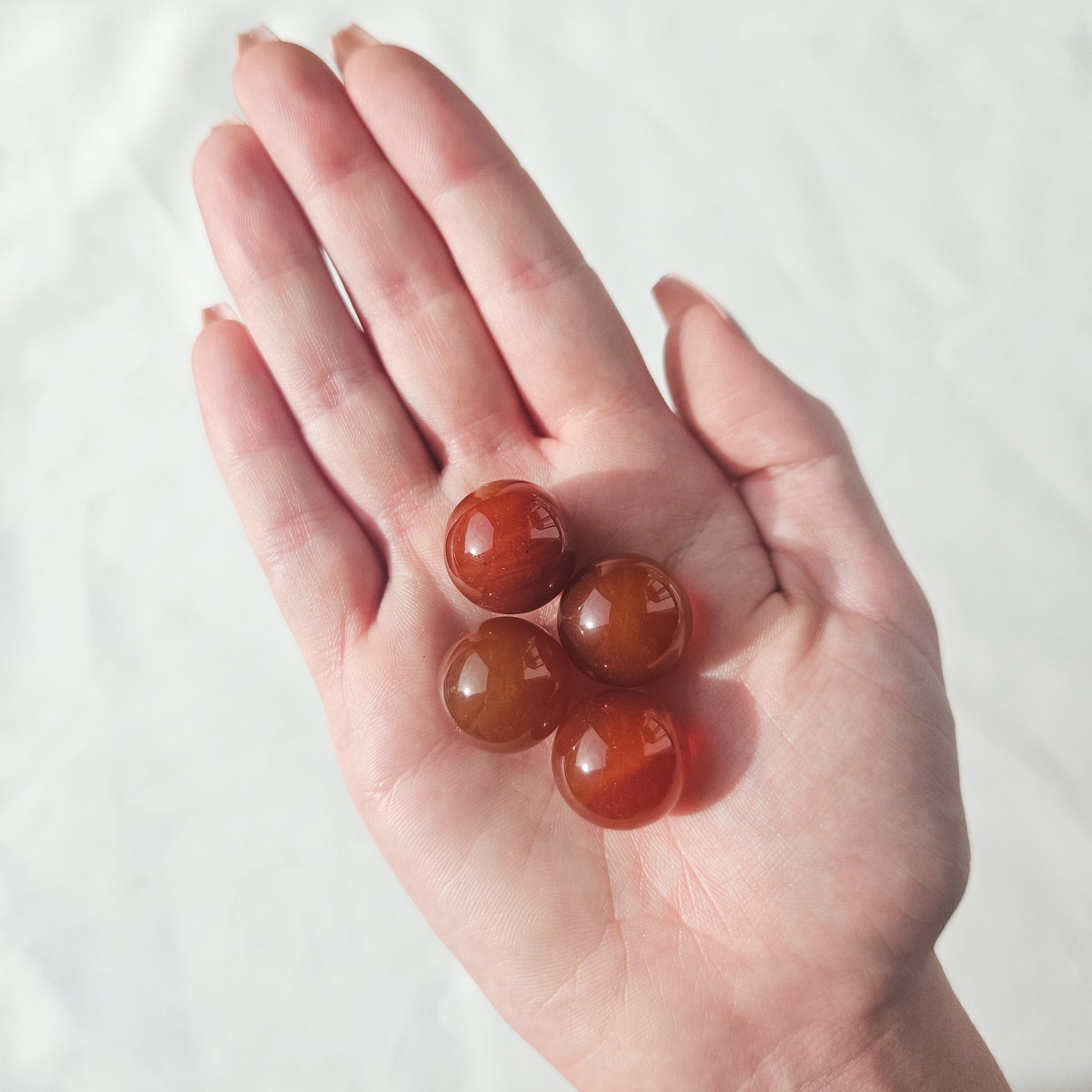 Mini Carnelian Crystal Sphere