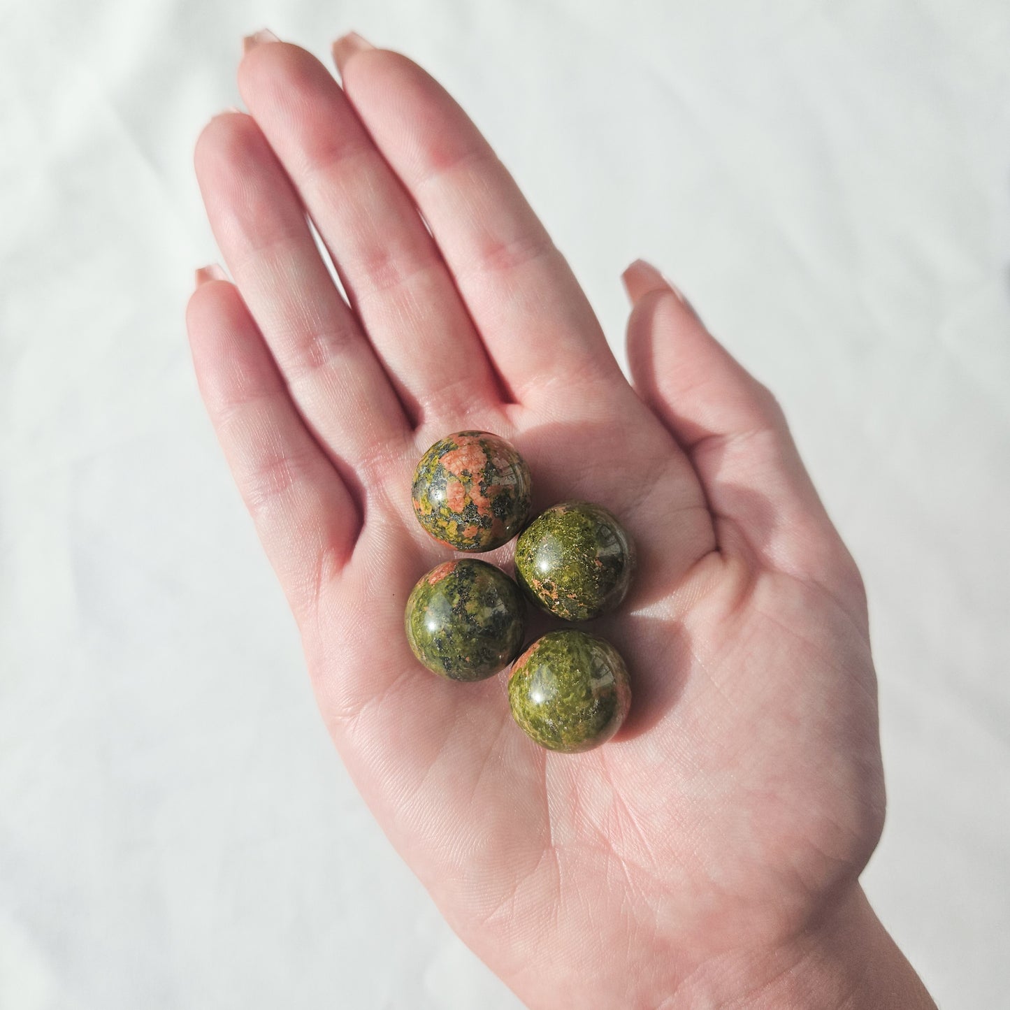 Mini Unakite Crystal Sphere