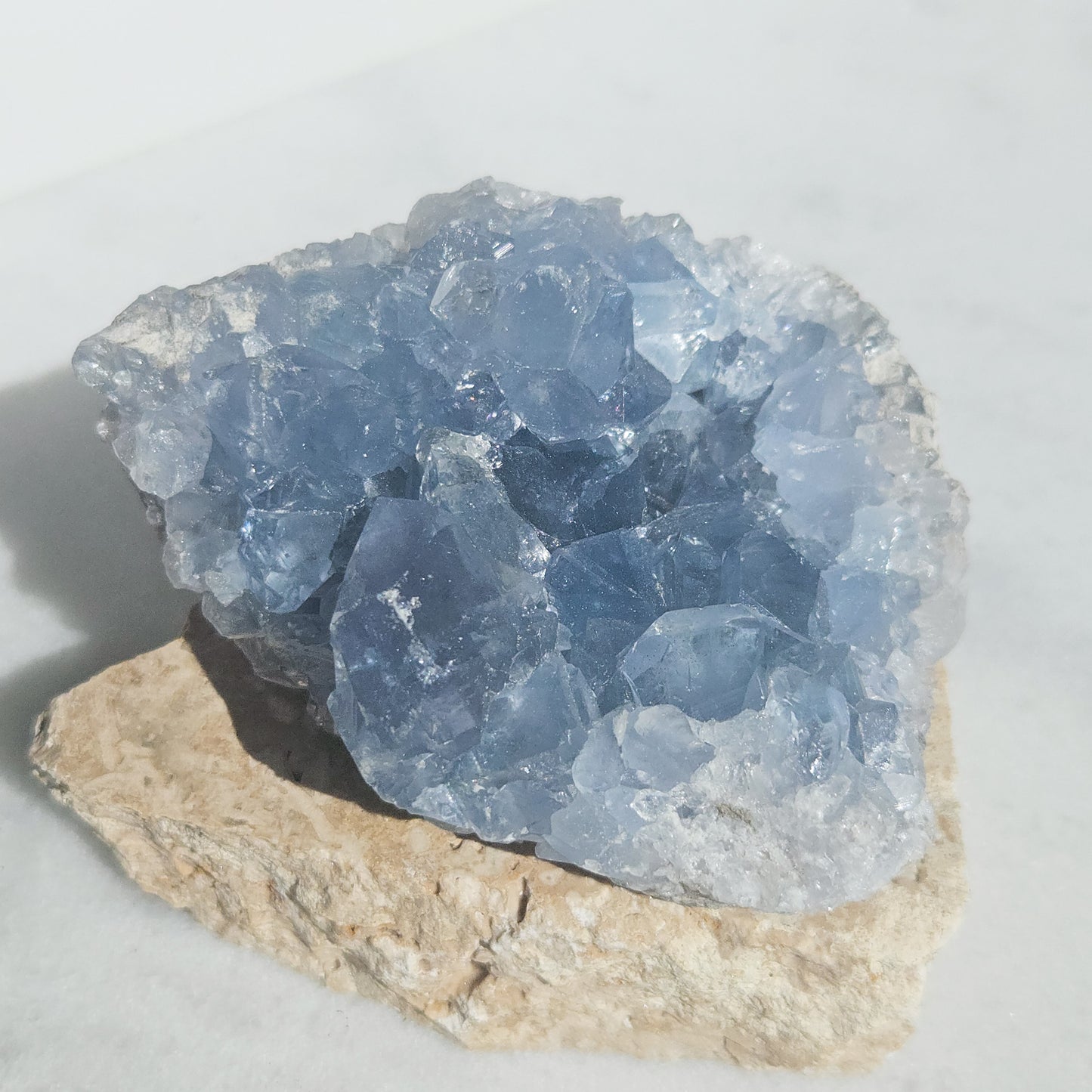 Natural Celestite Crystal Clusters