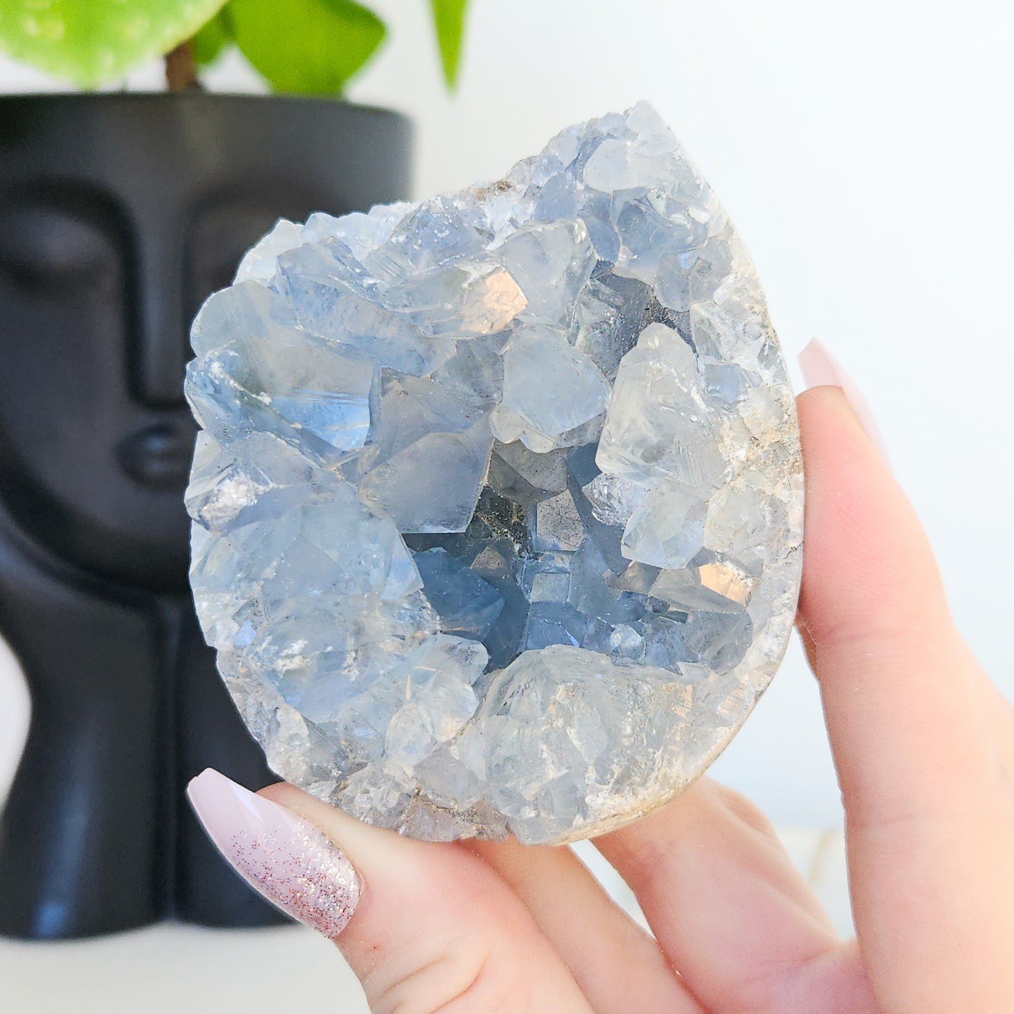 Natural Celestite Crystal Clusters