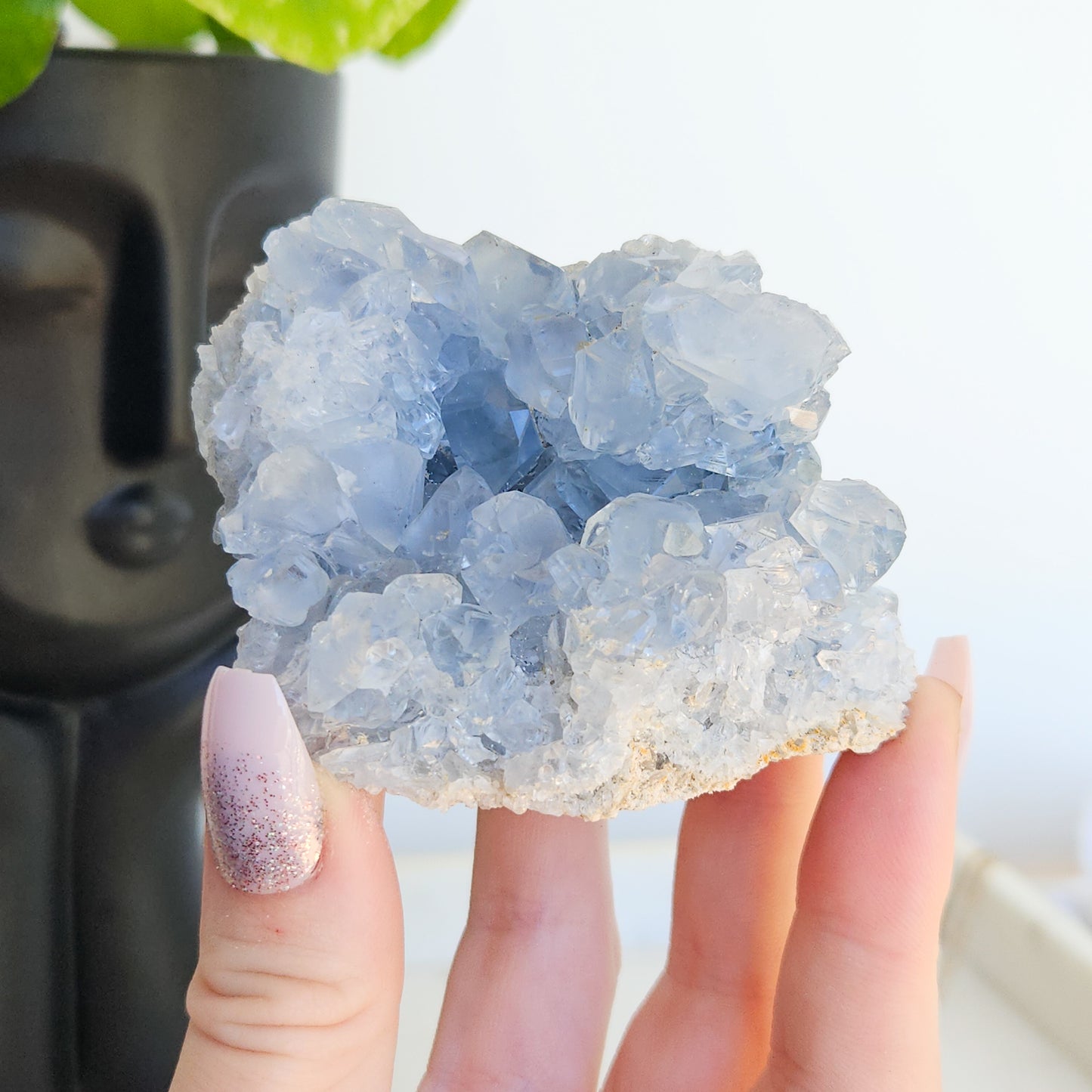 Natural Celestite Crystal Clusters