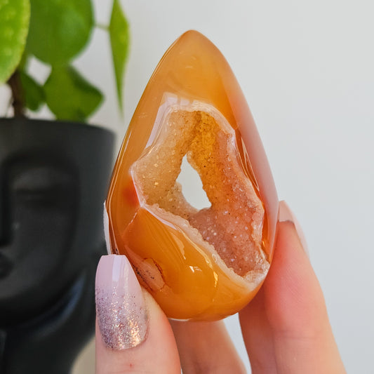 Druzy Carnelian Egg