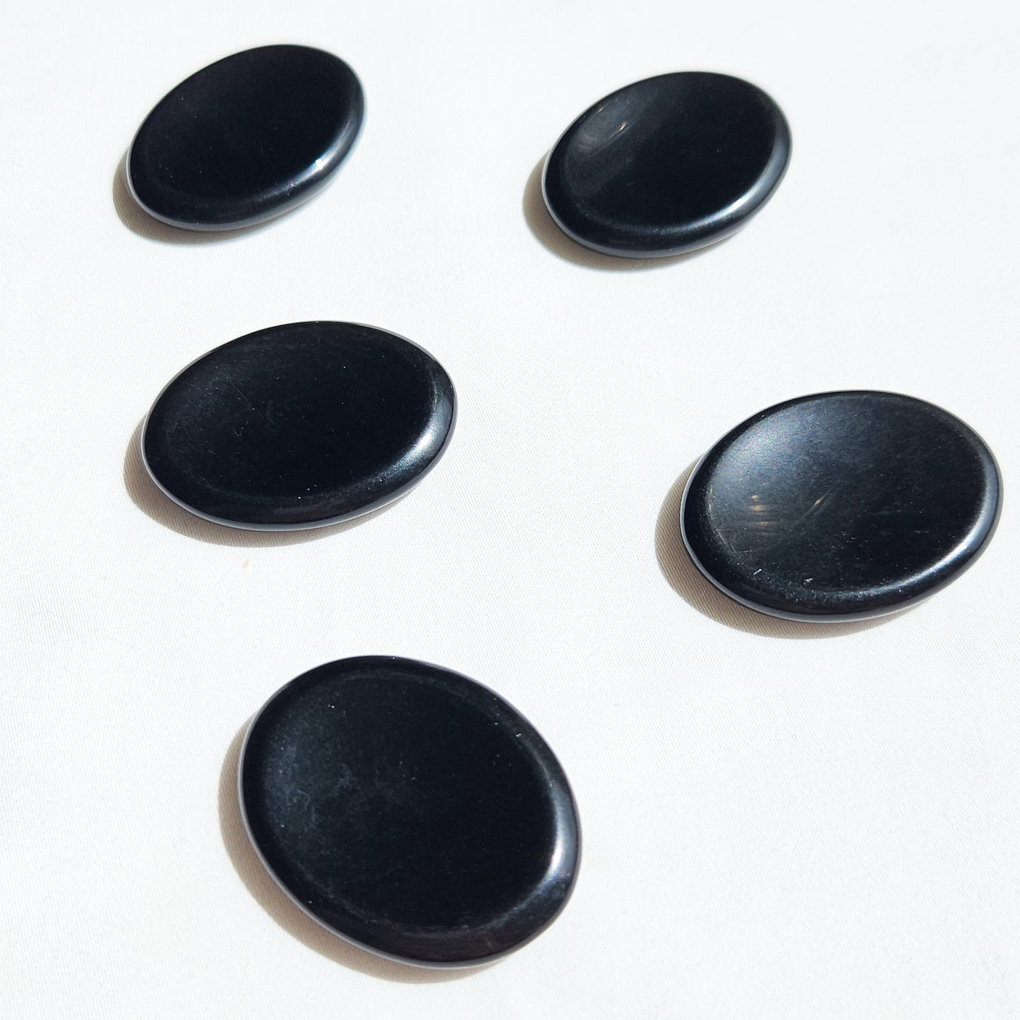 Black Obsidian Worry Stones