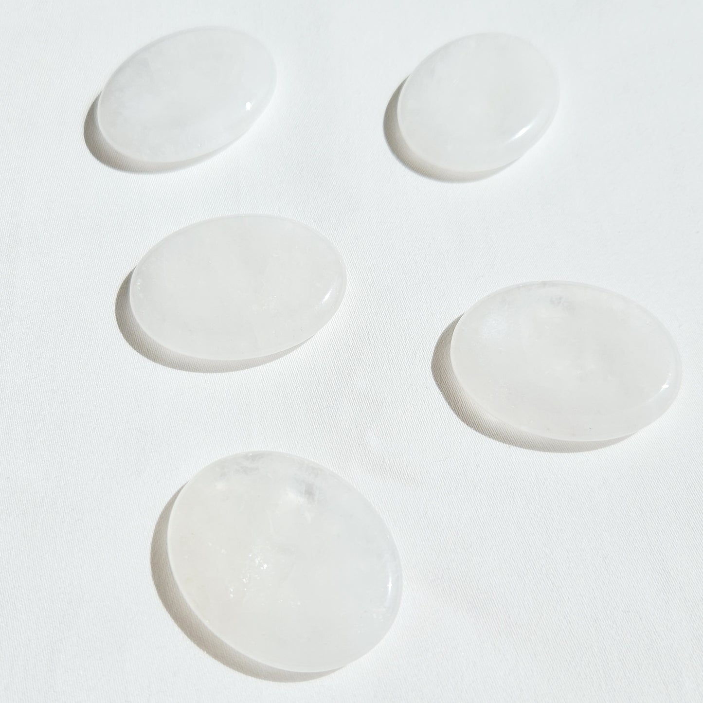 Clear Quartz Worry Stones