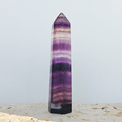 Rainbow Fluorite Point - Damaged