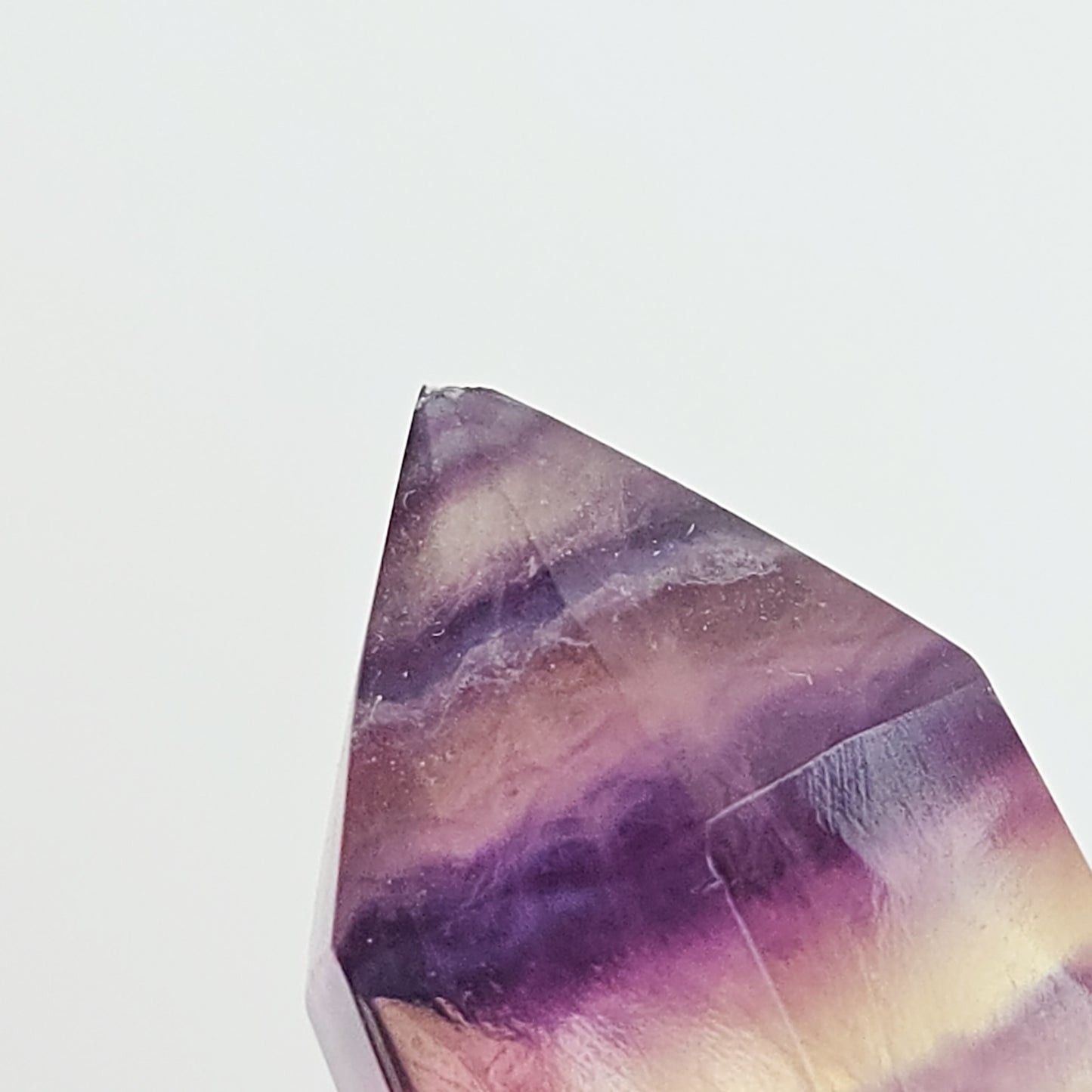 Rainbow Fluorite Point - Damaged